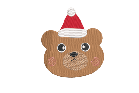 Christmas Bear Face: A Festive Asset for Holiday Sales