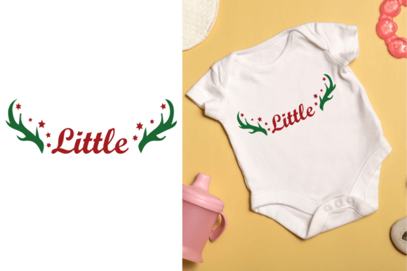 Christmas Family SVG File Little Rindeer for T-Shirt Designs