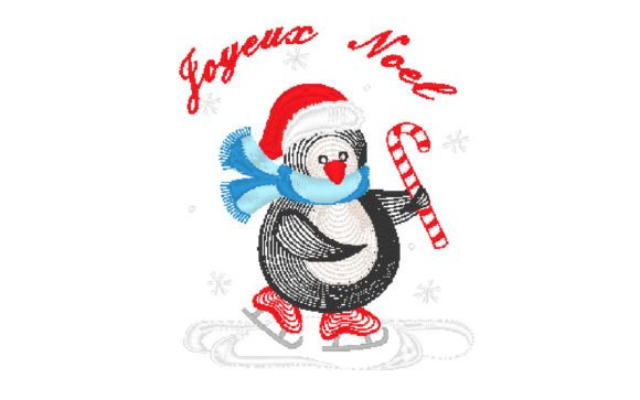 Christmas Penguin French: A Festive Design Asset Review