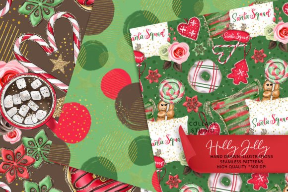 Christmas Seamless Patterns for Festive Web Design