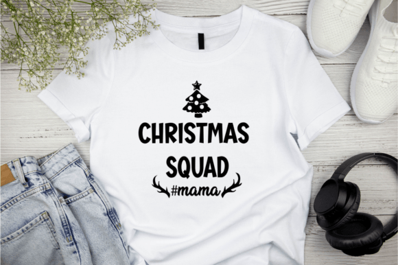 Christmas Squad Mama SVG for T-Shirt Designs