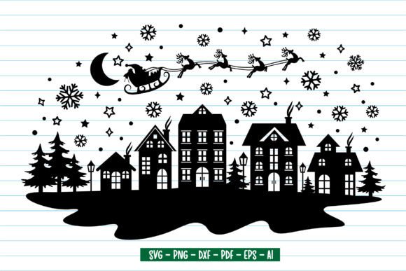 Christmas Svg, Christmas Scene Svg for Crafts