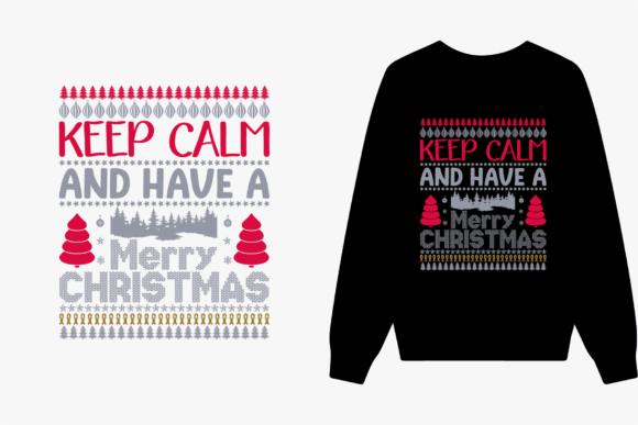 Christmas Ugly Sweater T-Shirt Designs for Holiday Brands