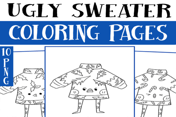 Cute Ugly Sweater Coloring Pages for Kid Review
