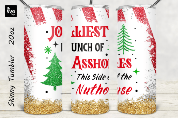 Funny Christmas Tumbler Wrap: Crafts Design