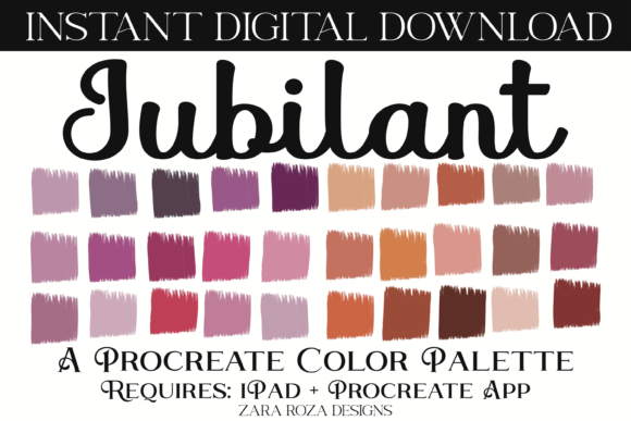 Jubilant Procreate Color Palette: A Designer's Review