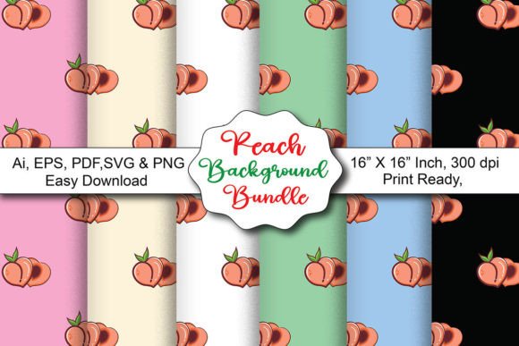 Peach Digital Pattern: Modern Patterns for Design