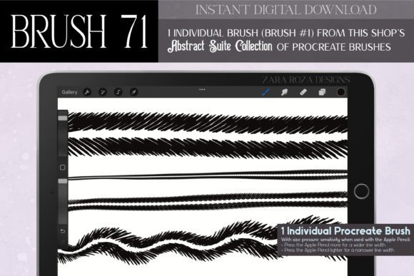 Procreate Brush 71: Abstract Suite for Modern Brushes