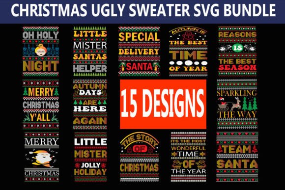 Review: Christmas Ugly Sweater SVG Bundle for T-Shirt Designs