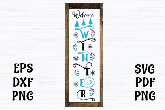 Review: Welcome Winter Porch Sign SVG for Embroidery