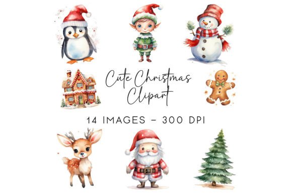 Reviewing Cute Christmas Watercolor Clipart for Embroidery