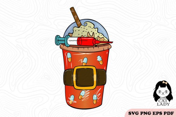Reviewing the Christmas Coffee Nurse SVG PNG for Embroidery