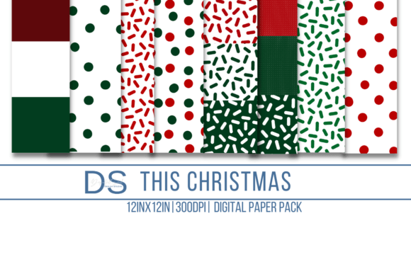 Reviewing This Christmas Digital Paper for Embroidery