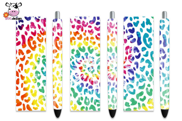 Tie Dye Pen Wrap Leopard: A Bold Crafts Asset
